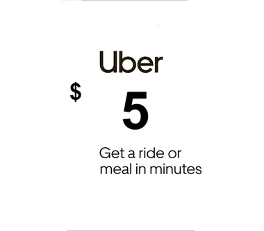 Uber Eats Gift Card 5 USD - Uber (United States) Key