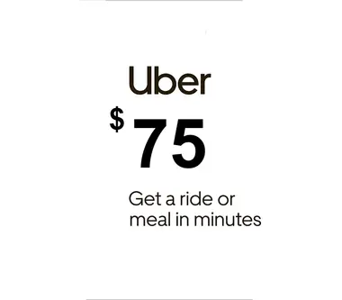 Uber Eats Gift Card 75 USD - Uber (United States) Key
