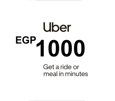 Uber Gift Card 1000 EGP - Uber Key - EGYPT - Uber (Egypt) Key
