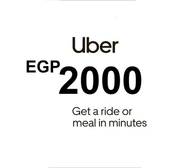 Uber Gift Card 2000 EGP - Uber Key - EGYPT - Uber (Egypt) Key