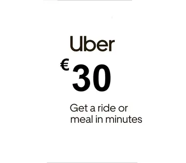 Uber Eats Gift Card 30 EUR - Uber (Spain) Key