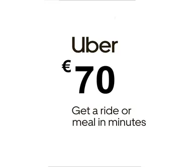 Uber Eats Gift Card 70 EUR - Uber (Germany) Key