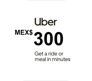 Uber Gift Card 300 MXN - Uber Key - MEXICO
