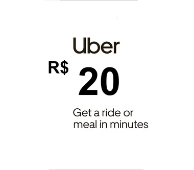Uber Gift Card 20 BRL - Uber (Brazil) Key