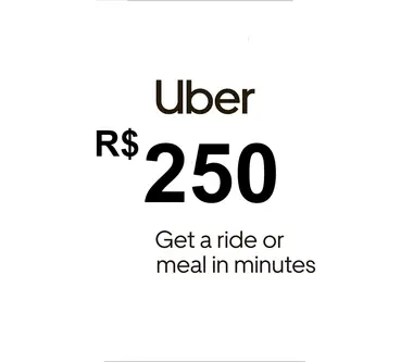 Uber Gift Card 250 BRL - Uber (Brazil) Key