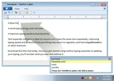 NCH: FastFox Text Expander - NCH preview 2
