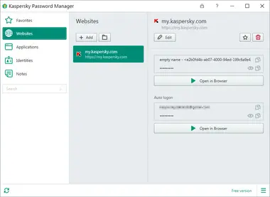 Kaspersky Password Manager (PC, Android, Mac, iOS) (1 User, 1 Year) preview 3