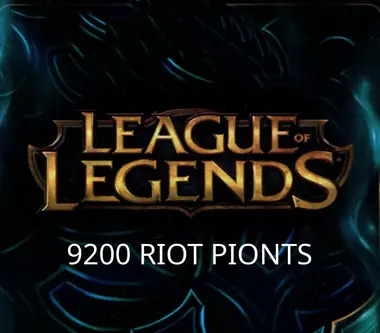 League of Legends Riot Points 9200 RP - Riot Key