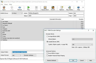 NCH: Express Rip CD Ripper - NCH preview 3