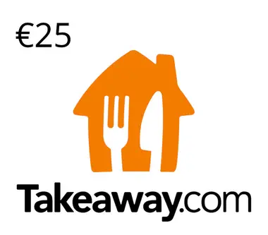 Takeaway.com Gift Card 25 EUR - Takeaway Key - BELGIUM - Digital Card (Belgium) Key