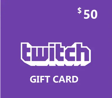 Twitch Gift Card 50 USD - twitch Key - Digital Card (United States) Key