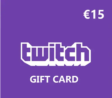 Twitch Gift Card 15 EUR - twitch Key - PORTUGAL - Digital Card (Portugal) Key