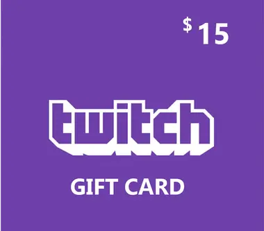 Twitch Gift Card 15 USD - twitch Key - Digital Card (United States) Key