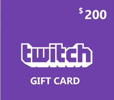 Twitch Gift Card 200 USD - twitch Key - Digital Card (United States) Key