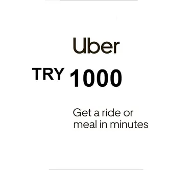 Uber Gift Card 1000 TRY - Uber (Turkey) Key